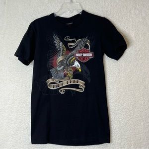 Harley Davidson Mens Black Tee T-Shirt Riders Birmingham Alabama S SMALL